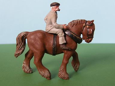 Britains Draught Horse and Rider